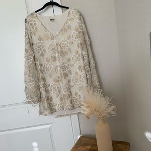 White and gold Show Me Your MuMu Dress- XS